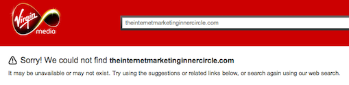 Internet Marketing Inner Circle site does not exist